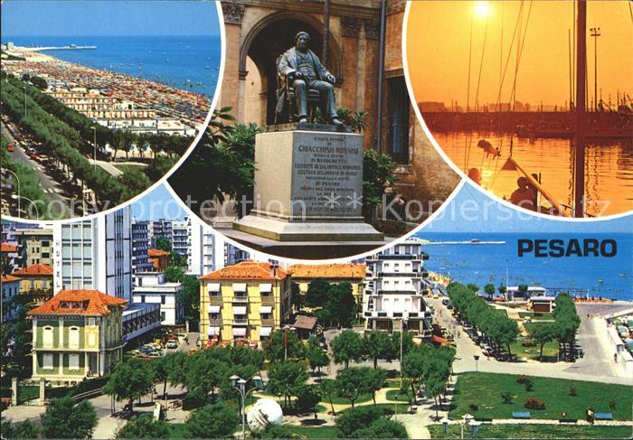 Pesaro Strand hafen Denkmal