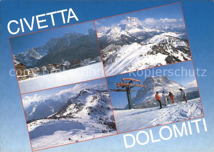Dolomiten Civetta Skigebiet Seilbahn