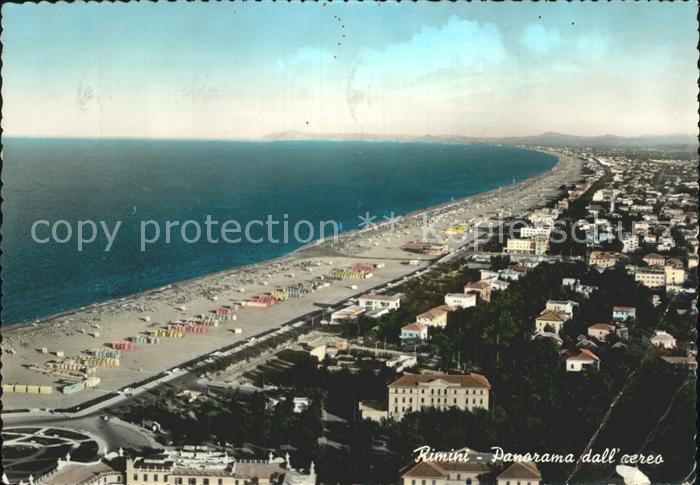 Rimini Fliegeraufnahme mit Strand