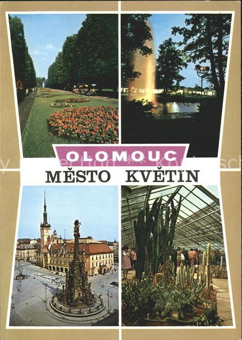 Olomouc Mesto Kvetin Park Brunnen