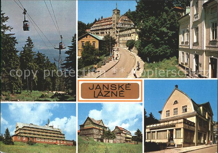 Janske Lazne mit Seilbahn Strassenpartie