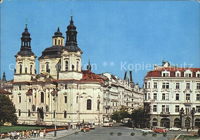 Praha Prahy Prague Altstadt mit Nicklakirche