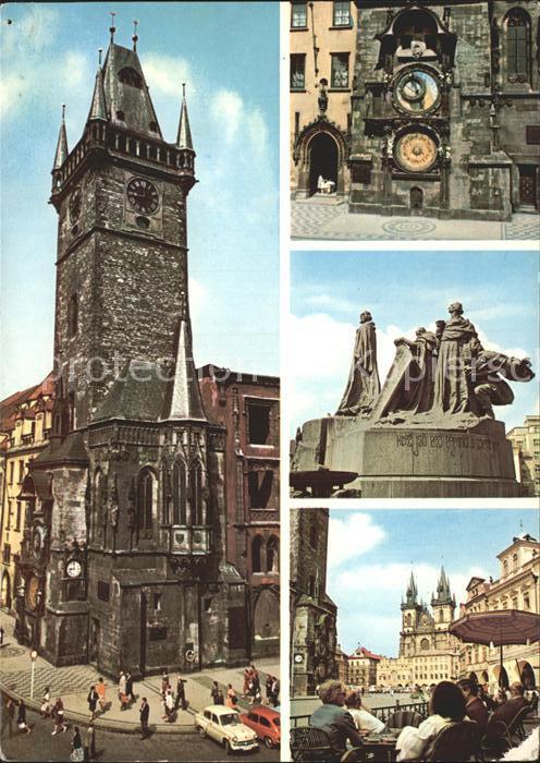 Praha Prahy Prague Altstaedter Ring Uhrenturm