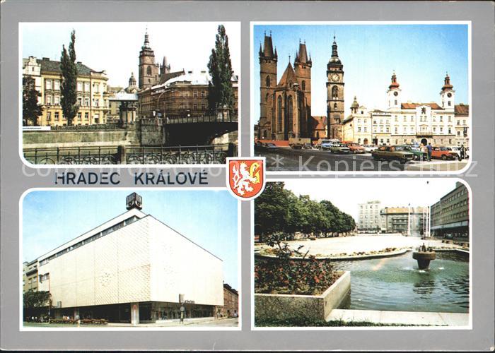 Kralovehradecko Hradec Kralove Kirchen Bruecke Brunnen