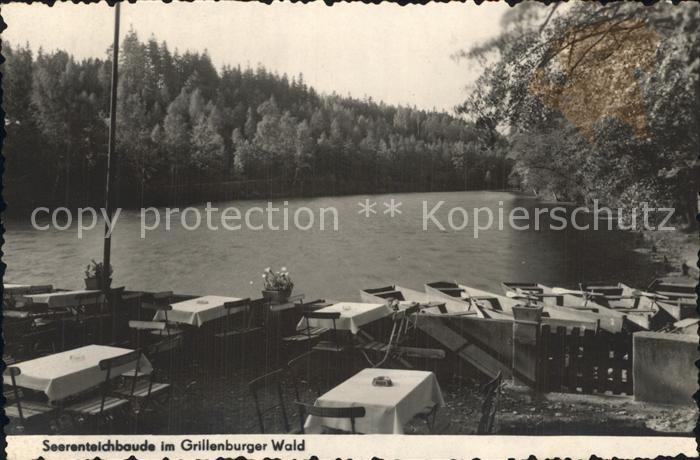 Seerenteichbaude Terrasse am See Grillenburger Wald