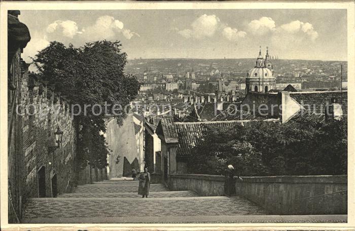 Praha Prahy Prague Alte Schlossstiege