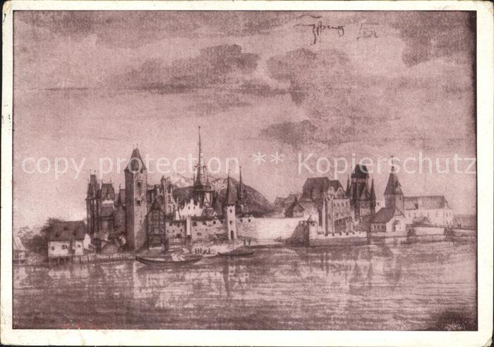 Innsbruck Altstadt Kuenstlerkarte von Albrecht Duerer