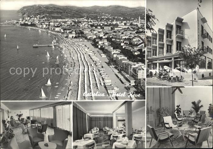 Cattolica Rimini Hotel Reve Fliegeraufnahme