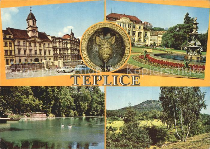 Teplice Parkanlage mit See