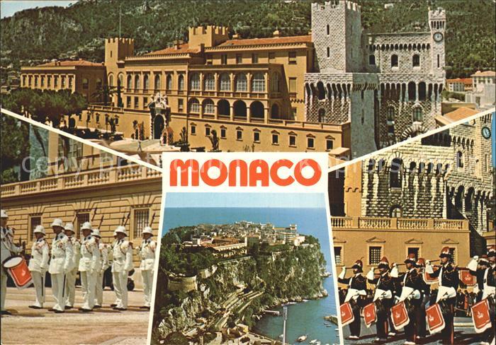Monaco Le Rocher Palais Princier Koenigliche Garde
