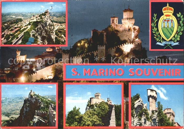 San Marino San Marino mit Burg