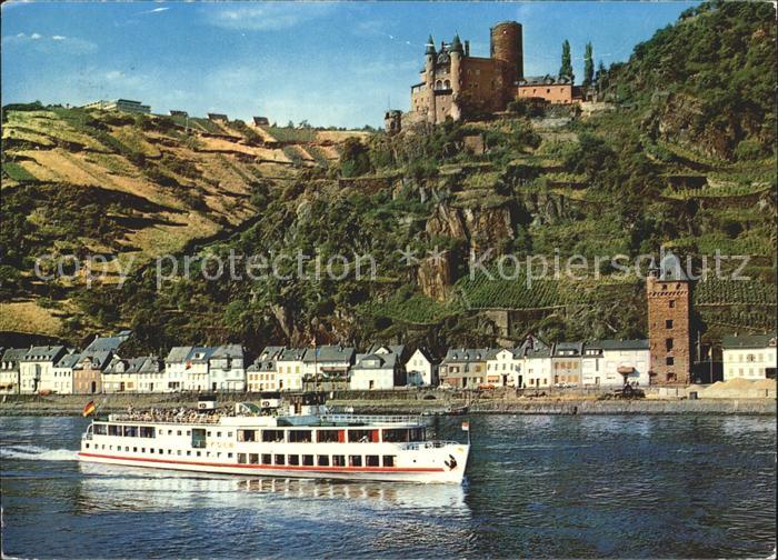 St Goarshausen mit Burg Katz