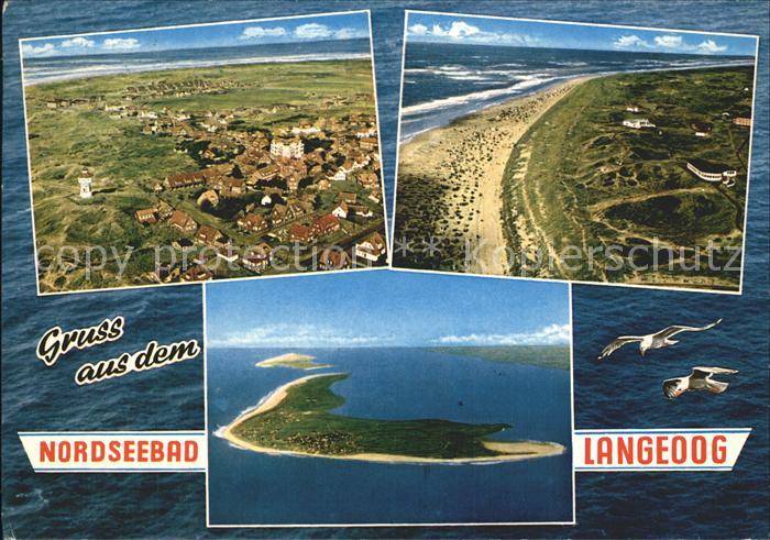 Langeoog Nordseebad Fliegeraufnahme Strand
