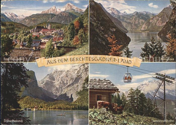 BERCHTESGADEN Bayern Koenigsee St. Bartholomae Jennerseilbahn