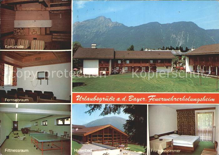 Bayrisch Gmain Tirol Feuerwehrerholungsheim Kaminhalle Fernsehruam Fitnessraum