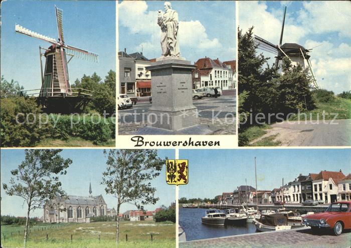 Brouwershaven Muehle Denkmal Hafen