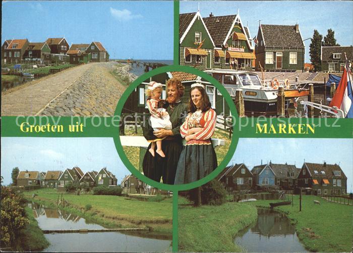 Marken Haeuser am Wasser