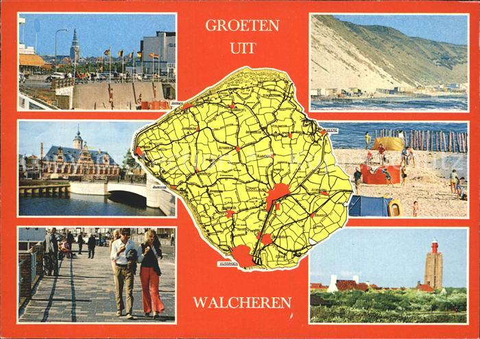 Walcheren Strand Lageplan