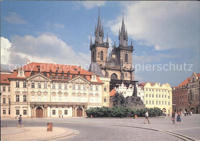 Praha Prahy Prague Altstaedter Ring mit Teynkirche