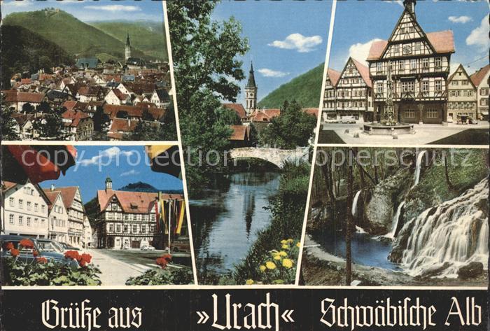 Urach Bad Fachwerk Wasserfaelle