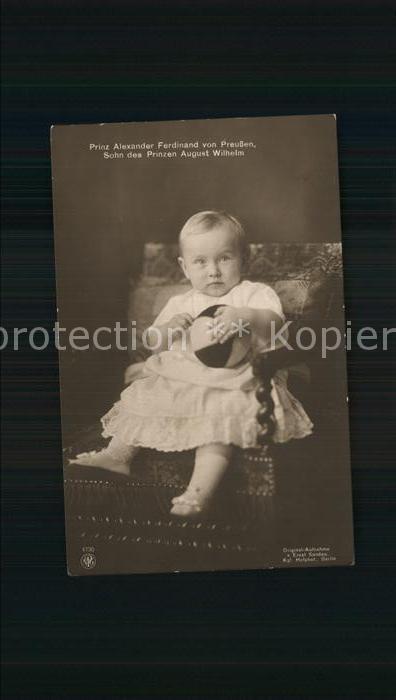 Adel Preussen Prinz Alexander Ferdinand