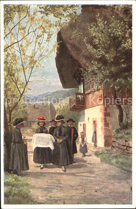 Hoffmann Heinrich Kindtaufe Trachten Schwarzwald