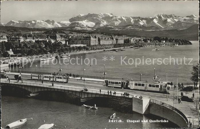 Strassenbahn Zürich Utoquai Quaibrücke