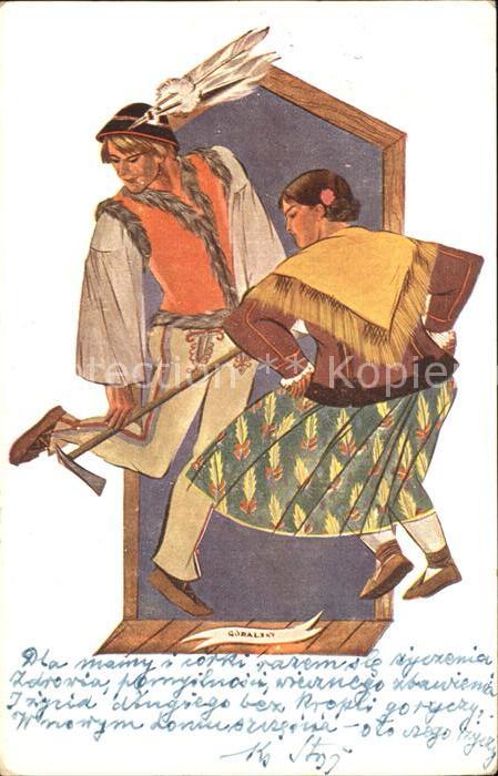 Tanz Taenzer Künstlerkarte Z. Stryjenska Goralski La