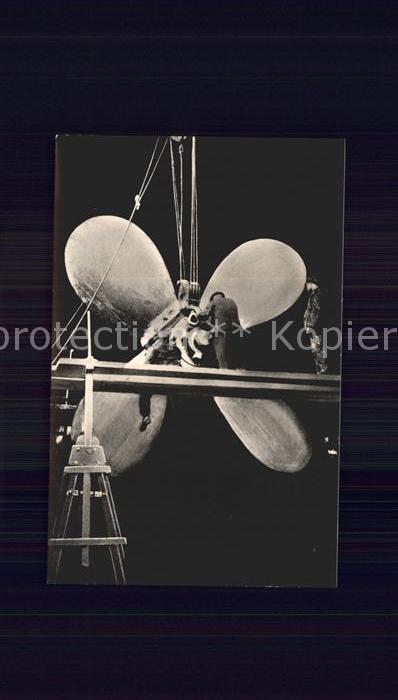 Dampfer Oceanliner D. Hansa Hamburg-Amerika-Linie Antriebsschraube