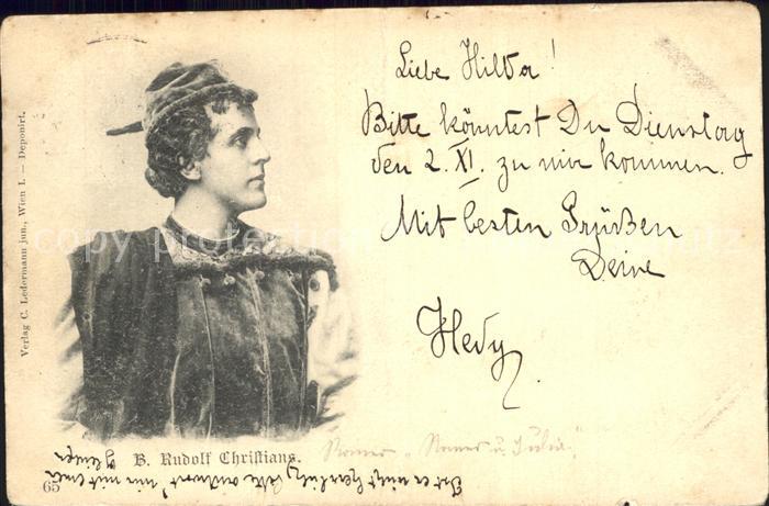 Schauspieler B. Rudolf Christians