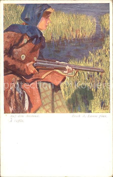 Verlag Wiener Kunst Nr. 1806 Erich A. Lamm Auf dem Anstand