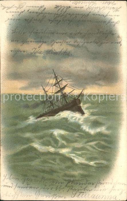 Segelschiffe Litho