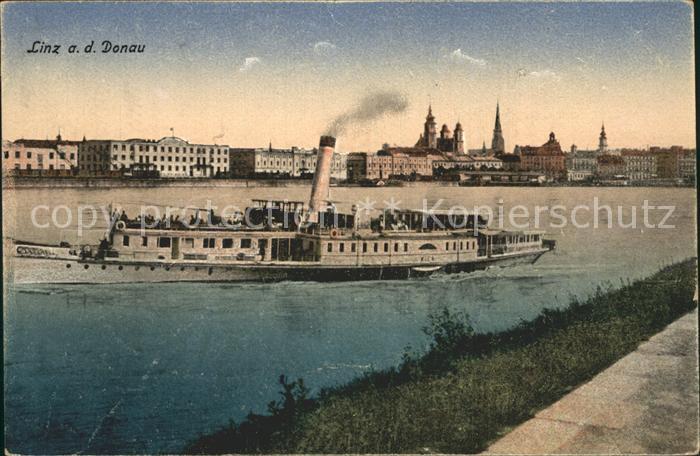 Dampfer Seitenrad Linz Donau