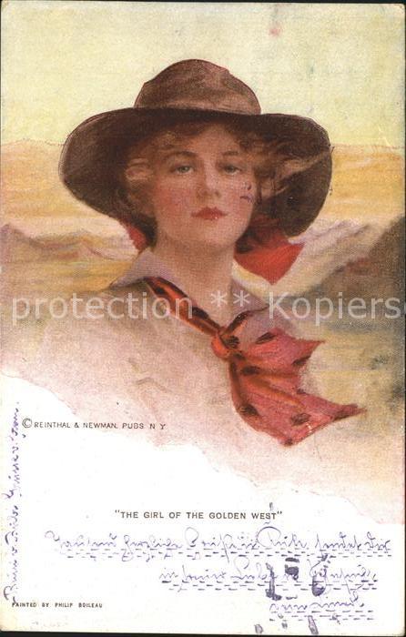 Kuenstlerkarte Philip Boileau Nr. 755 The Girl of the Golden West