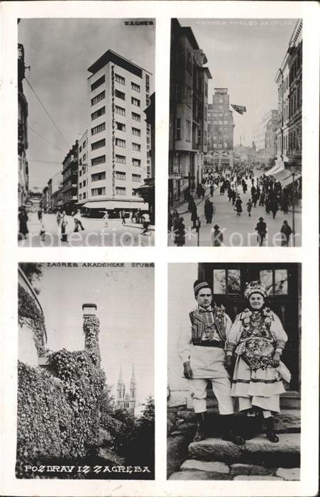 Trachten Kroatien Zagreb Ortsansichten