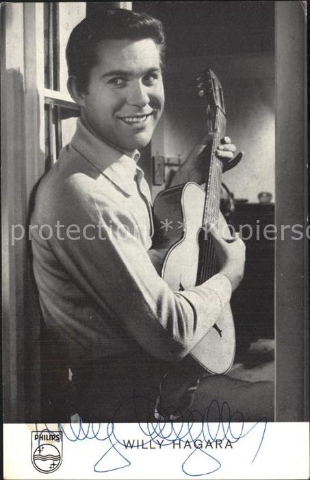 Saenger Band Willy Hagara Autogramm Gitarre