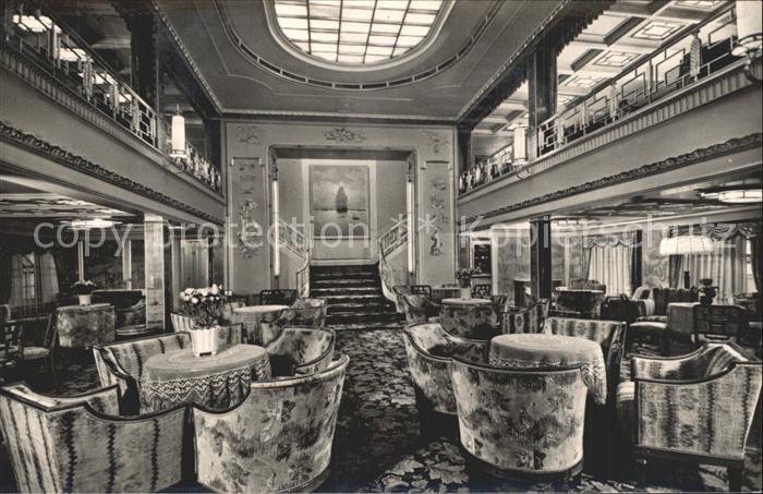 Dampfer Oceanliner D. Hansa Hamburg-Amerika-Linie Halle 1.