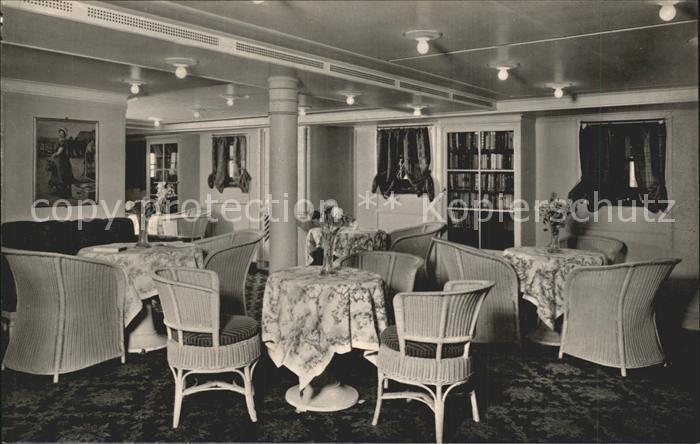 Dampfer Oceanliner D. Hansa Hamburg-Amerika-Linie Halle Touristen-Klasse