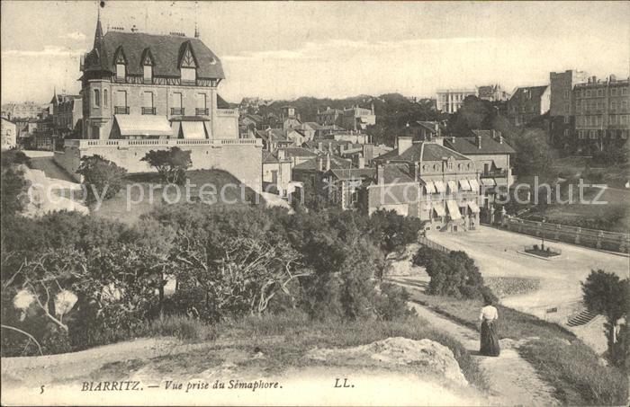 Biarritz Pyrenees Atlantiques Vue prise du Semaphore