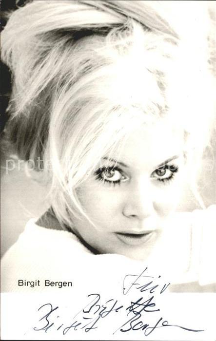 Schauspieler Birgit Bergen Autogramm