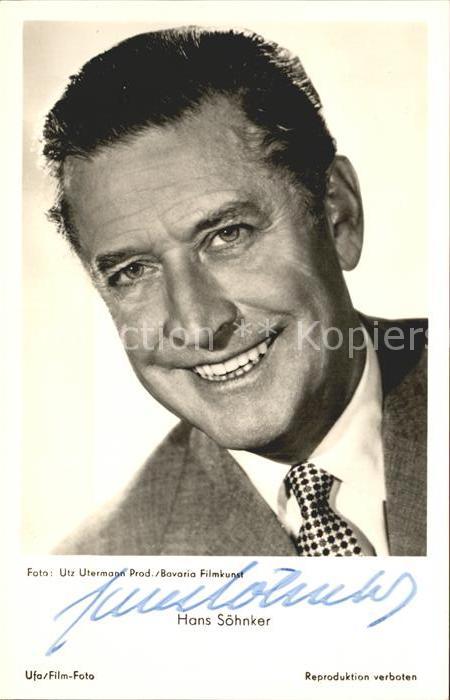 Schauspieler Hans Soehnker Autogramm
