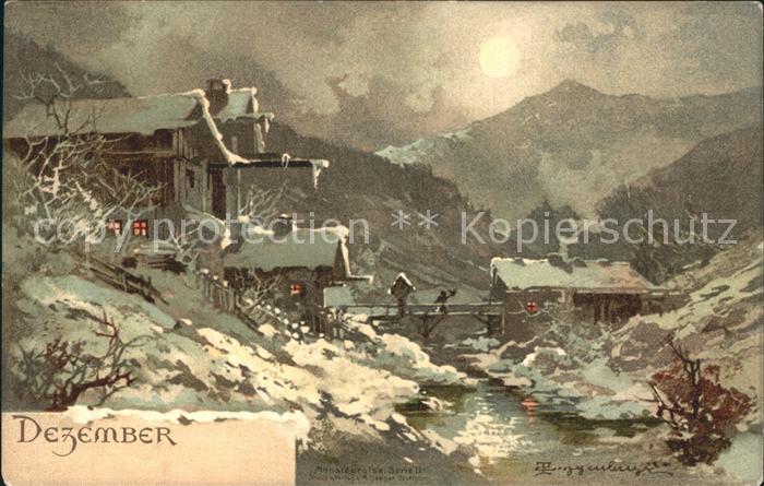 Monatskarte Dezember Kuenstlerkarte Thomas Guggenberger