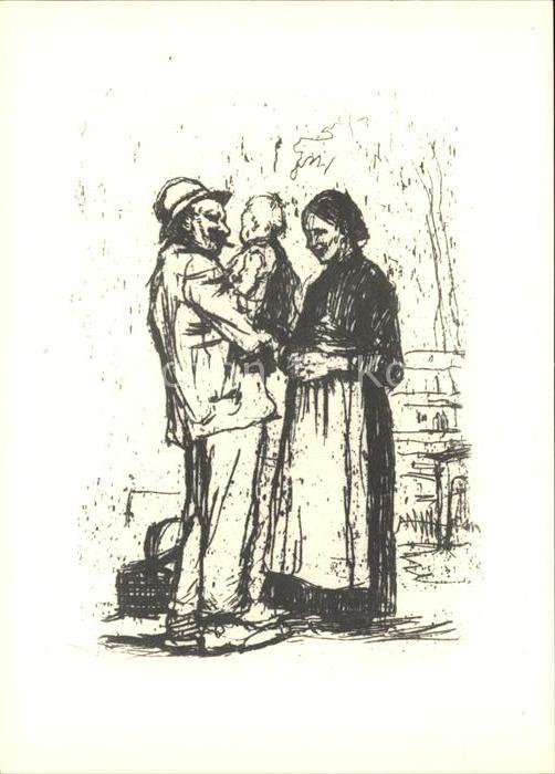 Kuenstlerkarte Käthe Kollwitz Begrüssung