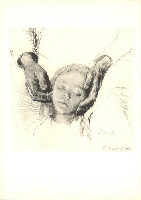 Kollwitz Kaethe Kinderkopf Zeichnung