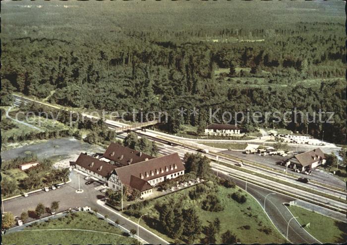 Autobahn Rasthaus 52 Siegburg Fliegeraufnahme