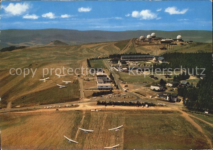 Segelflug Gliding Vol-Voile Vuolo-a-Vela Wasserkuppe Rhön Fliegeraufnahme