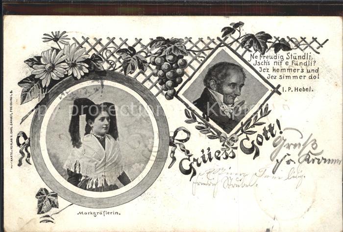 Hebel Johann Peter Tracht Markgraeflerin