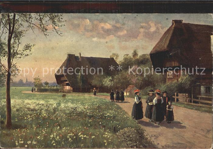 Hoffmann Heinrich Sonntag-Morgen Trachten Schwarzwald