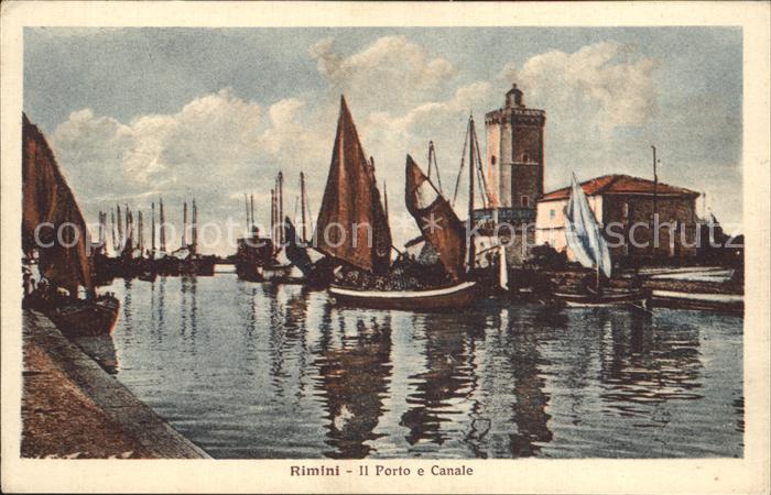 Rimini Porto Canale Segelboote
