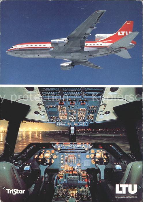 Flugzeuge Zivil LTU TriStar L-1011-500 Cockpit
